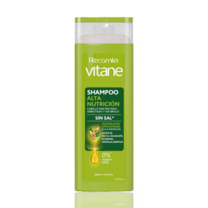Shampoo Vitane control cabello maltratado, debilitado y sin brillo 400ml